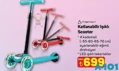 TRİATHLON KATLANABİLİR IŞIKLI SCOOTER